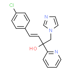 2-PYRIDINEMETHANOL, ALPHA-[(E)-2-(4-CHLOROPHENYL)ETHENYL]-ALPHA-(1H-IMIDAZOL-1-YLMETHYL)-结构式