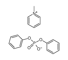 N-methylpyridinium diphenyl phosphate Structure
