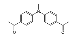 1-[4-(4-acetyl-N-methylanilino)phenyl]ethanone结构式