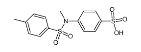 N-methyl-N-(toluene-4-sulfonyl)-sulfanilic acid结构式