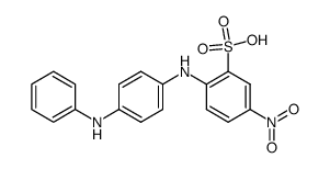 2-(4-anilino-anilino)-5-nitro-benzenesulfonic acid结构式