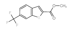 6-(三氟甲基)-1-苯并噻吩-2-羧酸甲酯结构式