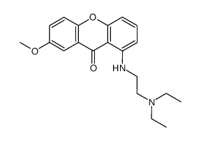 1-((2-(diethylamino)ethyl)amino)-7-methoxy-9H-xanthen-9-one结构式