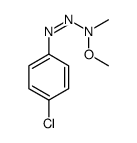 N-[(4-chlorophenyl)diazenyl]-N-methoxymethanamine结构式
