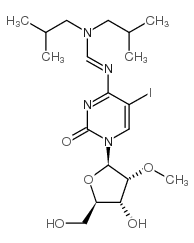 n4-(diisobutylaminomethylidene)-5-iodo-2'-o-methyl-cytidine Structure