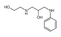 1-anilino-3-(2-hydroxyethylamino)propan-2-ol Structure