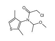 2-chloro-N-(2,4-dimethylthiophen-3-yl)-N-(1-methoxyethyl)acetamide结构式