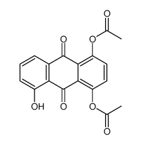 (4-acetyloxy-5-hydroxy-9,10-dioxoanthracen-1-yl) acetate结构式