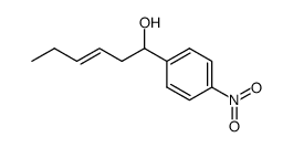 (E)-1-(4-Nitro-phenyl)-hex-3-en-1-ol结构式