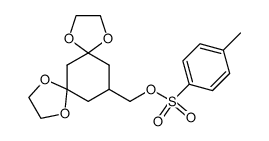 13-tosyloxymethyl-1,4,8,11-tetraoxadispiro[4.1.4.3]tetradecane结构式