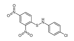4-chloro-N-(2,4-dinitrophenyl)sulfanylaniline结构式