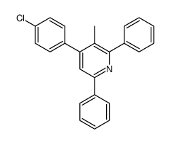 4-(4-chlorophenyl)-3-methyl-2,6-diphenylpyridine Structure