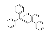 1-(2,2-diphenylethenyl)-2-methoxynaphthalene结构式