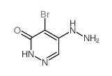 4-bromo-5-hydrazinyl-2H-pyridazin-3-one结构式