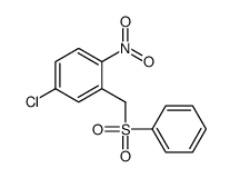 2-(benzenesulfonylmethyl)-4-chloro-1-nitrobenzene结构式