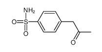 4-(2-oxopropyl)benzenesulfonamide结构式
