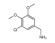 3-氯-4,5-二甲氧基苯甲胺结构式