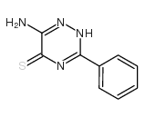 6-氨基-3-苯基-1,2,4-三嗪-5(2H)-硫酮结构式