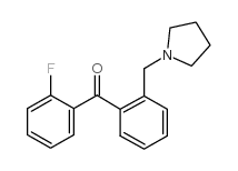 2-FLUORO-2'-PYRROLIDINOMETHYL BENZOPHENONE Structure