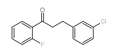 3-(3-CHLOROPHENYL)-2'-FLUOROPROPIOPHENONE structure