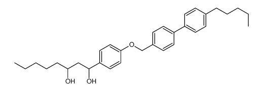 1-[4-[[4-(4-pentylphenyl)phenyl]methoxy]phenyl]octane-1,3-diol结构式