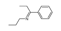 1-phenyl-N-propylpropan-1-imine Structure