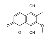 5,8-dihydroxy-7-methoxy-6-methylnaphthalene-1,2-dione结构式