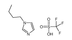 1-butylimidazole,trifluoromethanesulfonic acid结构式