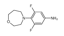 3,5-difluoro-4-(1,4-oxazepan-4-yl)aniline结构式
