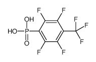 [2,3,5,6-tetrafluoro-4-(trifluoromethyl)phenyl]phosphonic acid Structure