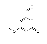 4-methoxy-5-methyl-6-oxopyran-2-carbaldehyde结构式