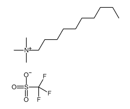 decyl(trimethyl)azanium,trifluoromethanesulfonate Structure