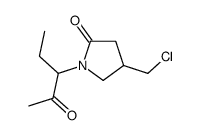 4-(chloromethyl)-1-(2-oxopentan-3-yl)pyrrolidin-2-one结构式