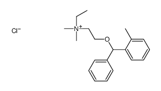 ethyldimethyl[2-[(2-methylphenyl)phenylmethoxy]ethyl]ammonium chloride Structure