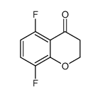 5,8-二氟苯并二氢吡喃-4-酮结构式