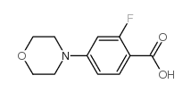 2-Fluoro-4-(4-morpholinyl)benzoic acid Structure