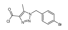 1-[(4-bromophenyl)methyl]-5-methyltriazole-4-carbonyl chloride Structure