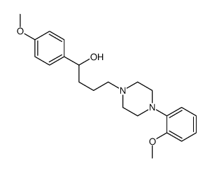 1-(4-methoxyphenyl)-4-[4-(2-methoxyphenyl)piperazin-1-yl]butan-1-ol结构式
