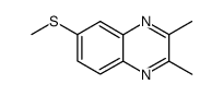 2,3-dimethyl-6-methylsulfanyl-quinoxaline Structure