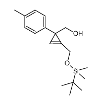 methyl [2-({[tert-butyl(dimethyl)silyl]oxy}methyl)-1-(4-methylphenyl)cycloprop-2-en-1-yl] Structure