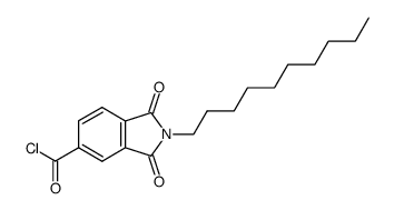 2-Decyl-1,3-dioxo-2,3-dihydro-1H-isoindole-5-carbonyl chloride结构式