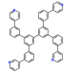 3,3’-[5’,5’’-双[3-(4-吡啶基)苯基][1,1’:3’,1’’:3’’,1’’’-四联苯]-3,3’’’-二基]二吡啶结构式