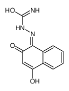 [(4-hydroxy-2-oxonaphthalen-1-ylidene)amino]urea Structure