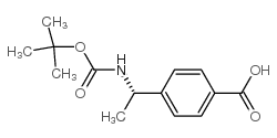 4-[(1S)-1-N-叔丁氧羰基氨基乙基]苯甲酸图片