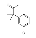 3-(3-氯苯基)-3-甲基-2-丁酮结构式