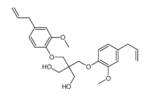 2,2-bis[(2-methoxy-4-prop-2-enylphenoxy)methyl]propane-1,3-diol Structure