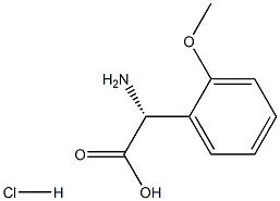 (R)-2-氨基-2-(2-甲氧基苯基)乙酸盐酸盐结构式