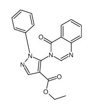 ethyl 5-(4-oxoquinazolin-3-yl)-1-phenylpyrazole-4-carboxylate Structure