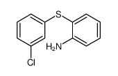 2-(3-chlorophenyl)sulfanylaniline结构式