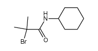 2-bromo-2-methyl-N-cyclohexylpropanamide结构式